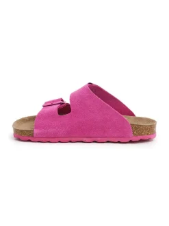 SABOKETS Leder-Pantoletten in Pink>Kinder Clogs & Pantoletten·Pantoletten