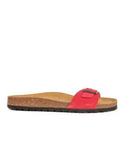 BABUNKERS Family Leder-Pantoletten in Rot>Herren Hausschuhe|Sandalen & Pantoletten