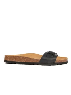 BABUNKERS Family Leder-Pantoletten in Schwarz Sale