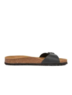 BABUNKERS Family Leder-Pantoletten in Schwarz Sale