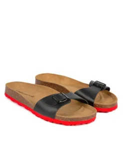 BABUNKERS Family Leder-Pantoletten in Schwarz>Herren Hausschuhe|Sandalen & Pantoletten