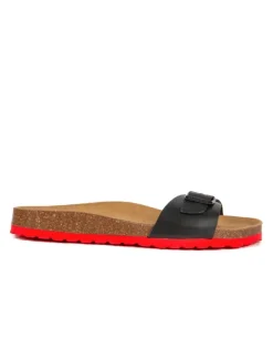 BABUNKERS Family Leder-Pantoletten in Schwarz>Herren Hausschuhe|Sandalen & Pantoletten