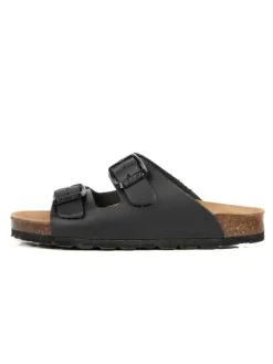 BABUNKERS Family Leder-Pantoletten in Schwarz Hot