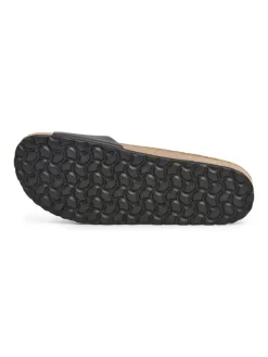 SABOKETS Leder-Pantoletten in Schwarz New