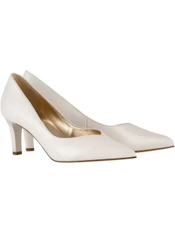 Högl Leder-Pumps in Weiß Sale