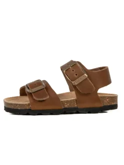 BABUNKERS Family Leder-Sandalen in Braun