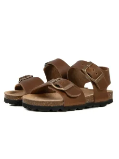 BABUNKERS Family Leder-Sandalen in Braun