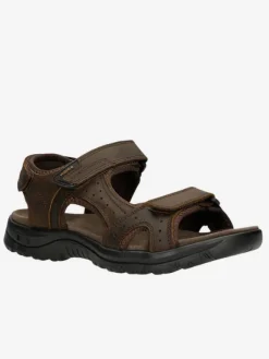 Wojas Leder-Sandalen in Braun Outlet