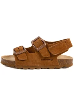 billowy Leder-Sandalen in Hellbraun>Kinder Sandalen·Sandalen
