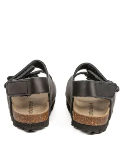 BABUNKERS Family Leder-Sandalen in Schwarz