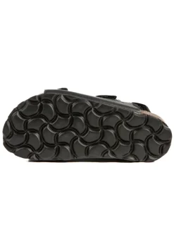 BABUNKERS Family Leder-Sandalen in Schwarz