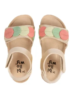billowy Leder-Sandalen 