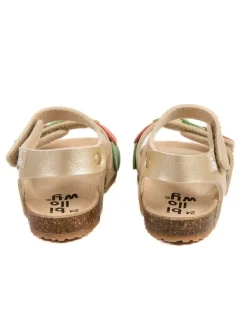 billowy Leder-Sandalen 