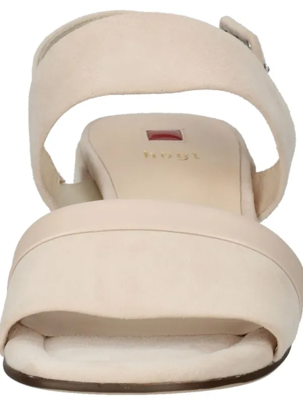 Högl Leder-Sandaletten in Beige>Damen Sandalen