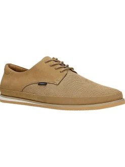 Wojas Leder-Schnürschuhe in Beige Hot