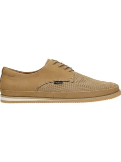 Wojas Leder-Schnürschuhe in Beige Hot