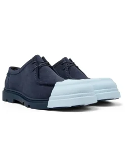 Camper Leder-Schnürschuhe in Blau/ Hellblau Sale