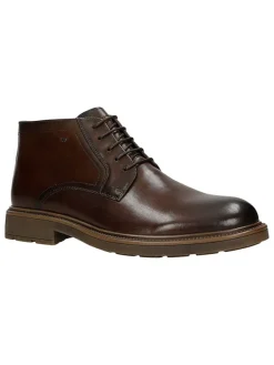 Wojas Leder-Schnürschuhe in Braun New