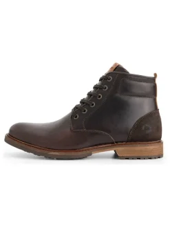 TRAVELIN' Leder-Schnürschuhe in Braun>Damen Schnürschuhe|Schnürschuhe