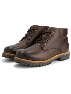 TRAVELIN' Leder-Schnürschuhe in Braun>Damen Schnürschuhe|Schnürschuhe