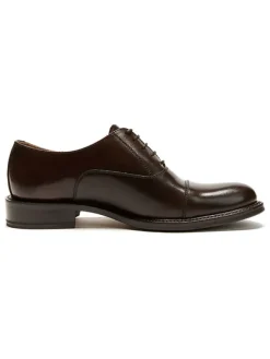 British Passport Leder-Schnürschuhe in Braun><noscript><img width=