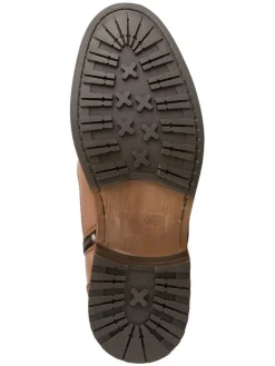 TRAVELIN' Leder-Schnürschuhe in Hellbraun