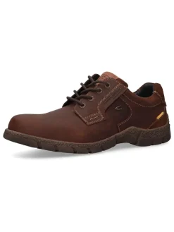 Camel Active Leder-Schnürschuhe in Hellbraun Discount