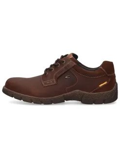 Camel Active Leder-Schnürschuhe in Hellbraun Discount