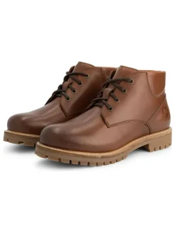 TRAVELIN' Leder-Schnürschuhe in Hellbraun>Herren Stiefel & Boots