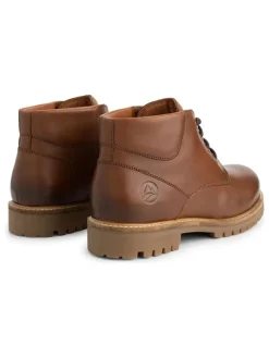 TRAVELIN' Leder-Schnürschuhe in Hellbraun><noscript><img width=