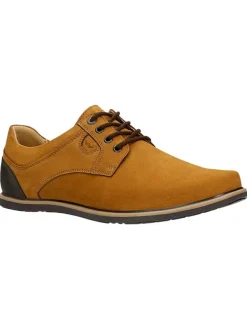 Wojas Leder-Schnürschuhe in Hellbraun Outlet