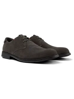 Camper Leder-Schnürschuhe in Khaki Hot