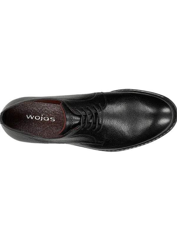 Wojas Leder-Schnürschuhe in Schwarz Clearance