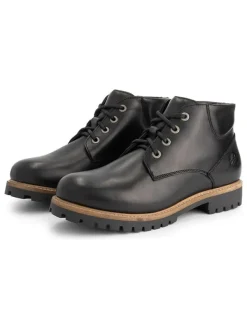TRAVELIN' Leder-Schnürschuhe in Schwarz Online