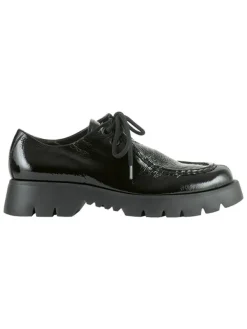 Högl Leder-Schnürschuhe in Schwarz>Damen Schnürschuhe