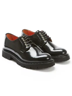British Passport Leder-Schnürschuhe in Schwarz><noscript><img width=