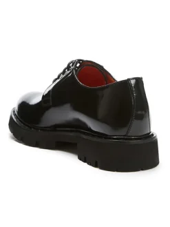 British Passport Leder-Schnürschuhe in Schwarz><noscript><img width=