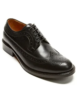 British Passport Leder-Schnürschuhe in Schwarz>Damen Schnürschuhe