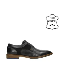 Bullboxer Leder-Schnürschuhe in Schwarz Online