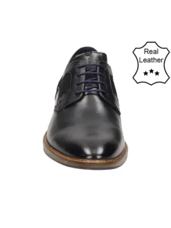Bullboxer Leder-Schnürschuhe in Schwarz Online