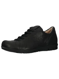 Think! Leder-Schnürschuhe in Schwarz Discount