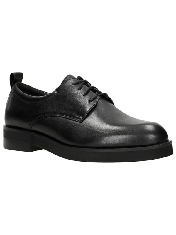 Wojas Leder-Schnürschuhe in Schwarz>Damen Schnürschuhe