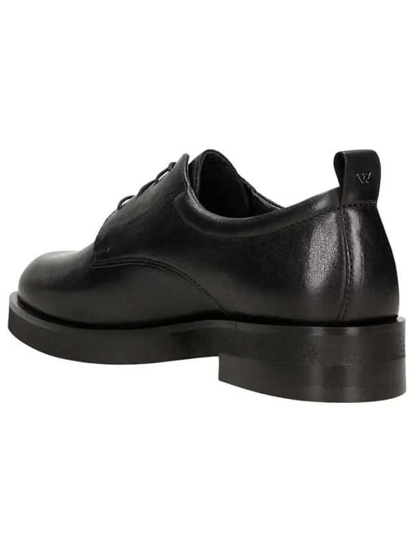 Wojas Leder-Schnürschuhe in Schwarz>Damen Schnürschuhe