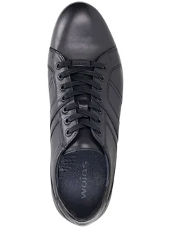 Wojas Leder-Schnürschuhe in Schwarz Clearance