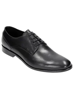 Wojas Leder-Schnürschuhe in Schwarz Hot