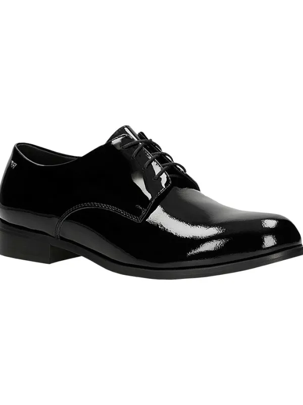 Wojas Leder-Schnürschuhe in Schwarz>Damen Schnürschuhe