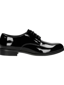 Wojas Leder-Schnürschuhe in Schwarz>Damen Schnürschuhe