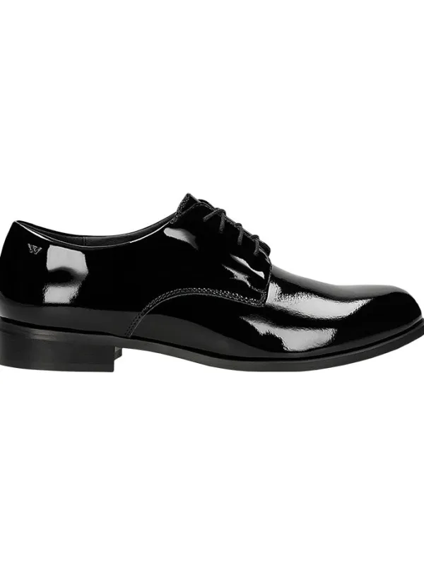 Wojas Leder-Schnürschuhe in Schwarz>Damen Schnürschuhe