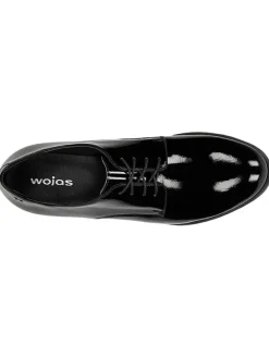 Wojas Leder-Schnürschuhe in Schwarz><noscript><img width=