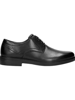 Wojas Leder-Schnürschuhe in Schwarz Discount